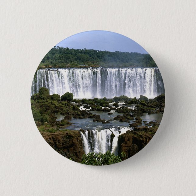 Iguassu Falls 2 Inch Round Button (Front)
