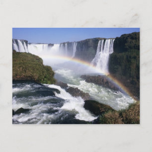 Iguassu Falls, Parana State, Brazil. Aerial view Postcard