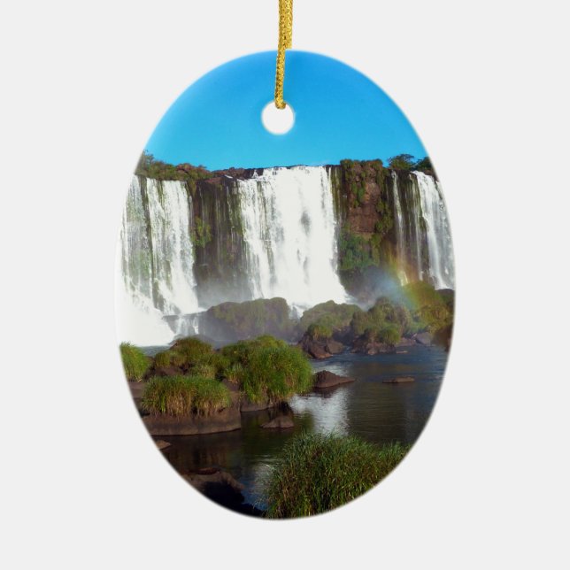 Iguazu Falls 2 Ceramic Ornament (Front)
