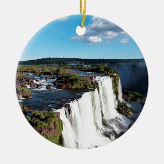Iguazu Falls 3 Ceramic Ornament (Front)