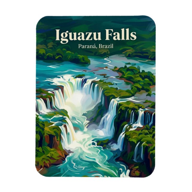 Iguazu Falls Brazil Magnet (Vertical)