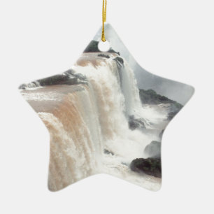 iguazu falls Brazill Ceramic Ornament