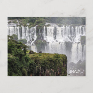 Iguazú Falls Brésil Cascade Voyage Carte postale