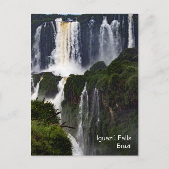 Iguazú Falls Brésil Cascade Voyage Carte postale (Devant)