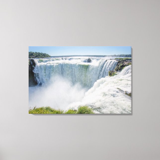 Iguazu Falls, Devil'S Throat, Argentina Canvas Print (Front)