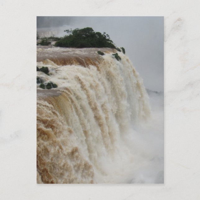 iguazu falls grey postcard (Front)