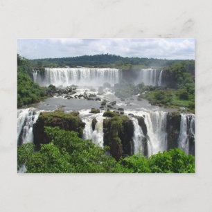 Iguazu falls postcard