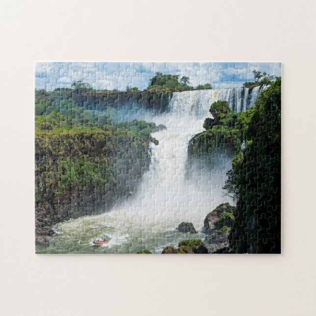 Iguazu Falls Surround By Jungle Jigsaw Puzzle (Horizontal)