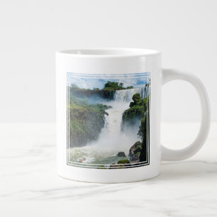 Iguazu Falls Surround By Jungle Large Coffee Mug