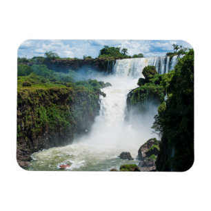 Iguazu Falls Surround By Jungle Magnet