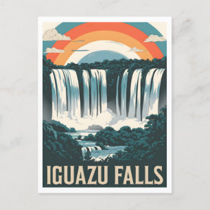 Iguazu Falls Vintage Postcard
