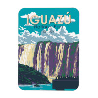 Iguazu National Park Argentina Travel Art Vintage
