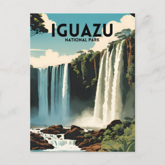 Iguazu National Park Travel Poster Postcard