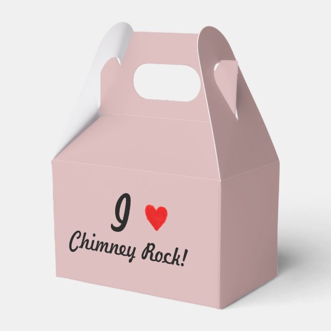 IHEART Chimney Rock Favor Box (Front Side)
