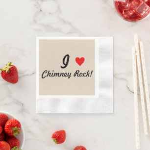 IHEART Chimney Rock Napkin
