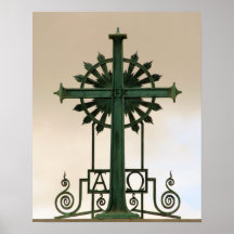 IHS Alpha Omega Cross 16x20 Poster