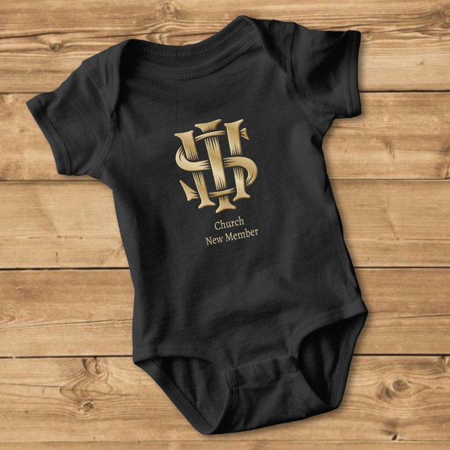 IHS Christogram Baby Bodysuit (Creator Uploaded)