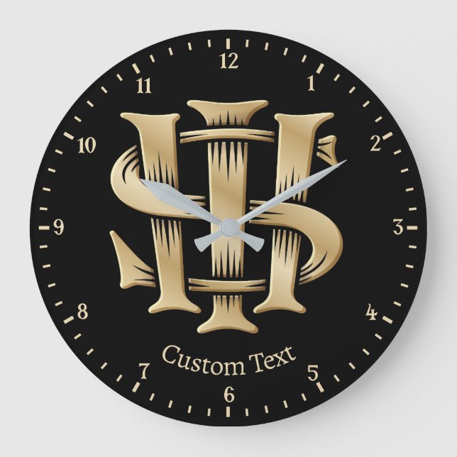 IHS Christogram Large Clock (Front)
