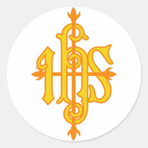 IHS Embellishment Classic Round Sticker