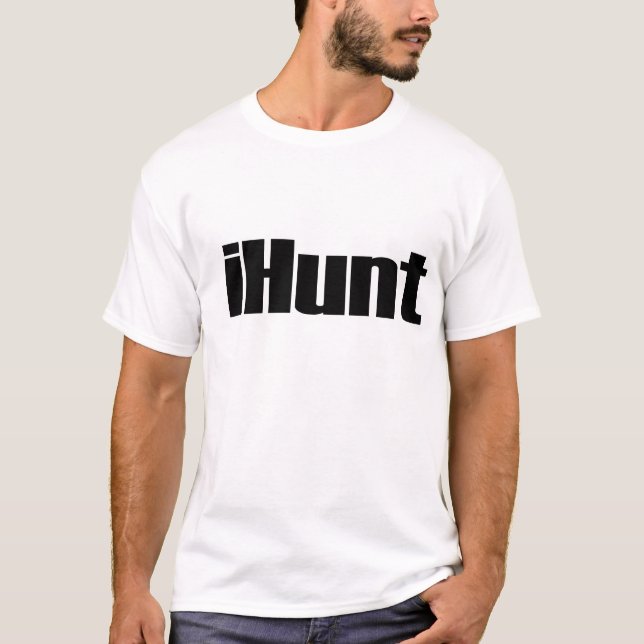 iHunt, graphic, shirt, mens, womens, text T-Shirt (Front)