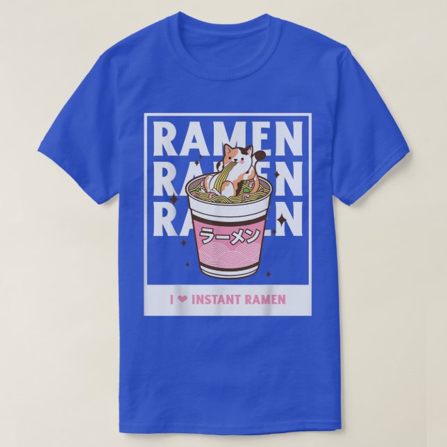 ii loves instants ramen cats  T-Shirt (Design Front)