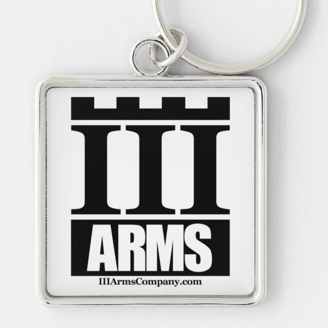 III Arms - large keychain ring (Front)
