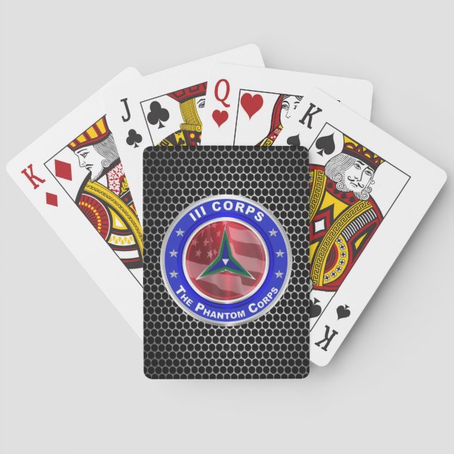 III Corps “Phantom Corps”  Playing Cards (Back)