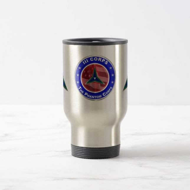 III Corps Phantom Corps Travel Mug (Center)
