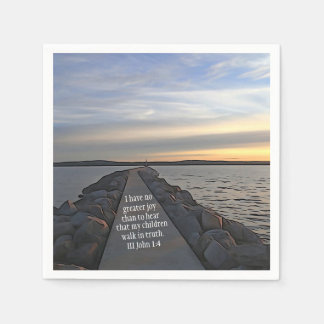 III John 1:4 Bible Scripture Walk In Truth Napkin