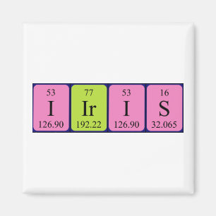 Iiris periodic table name magnet