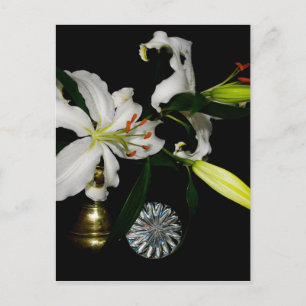 Iirsh Design -Brass and Flower Collection Postcard