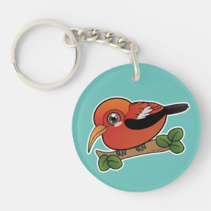 Iiwi Hawaii Forest Bird Keychain