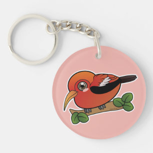 Iiwi Hawaii Forest Bird Keychain