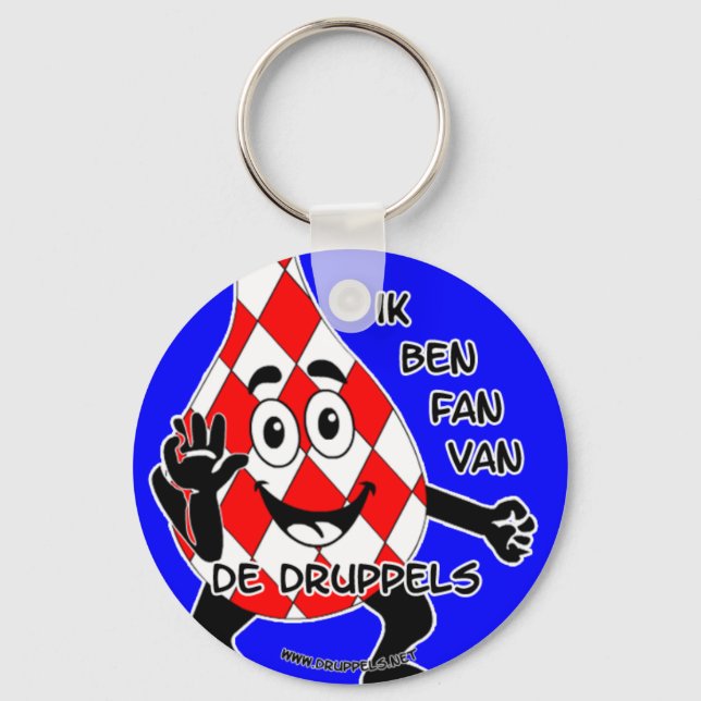 "Ik ben FAN van De Druppels"-sleutelhanger Keychain (Front)