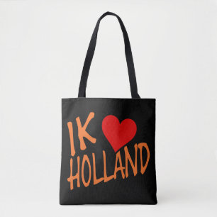 Ik Heart Holland or on bk stt Tote Bag