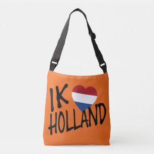 Ik Heartflag Holland bk on or cbbcnt Crossbody Bag