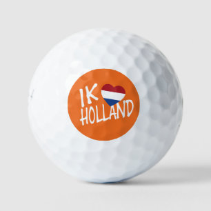 Ik Heartflag Holland wt on or be6 gbcnt Golf Balls