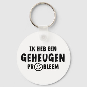 Ik heb een geheugen probleem. Alzheimer, dementie. Keychain