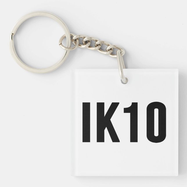 IK, Impact Protection, IK Rating, IK10 Keychain (Front)