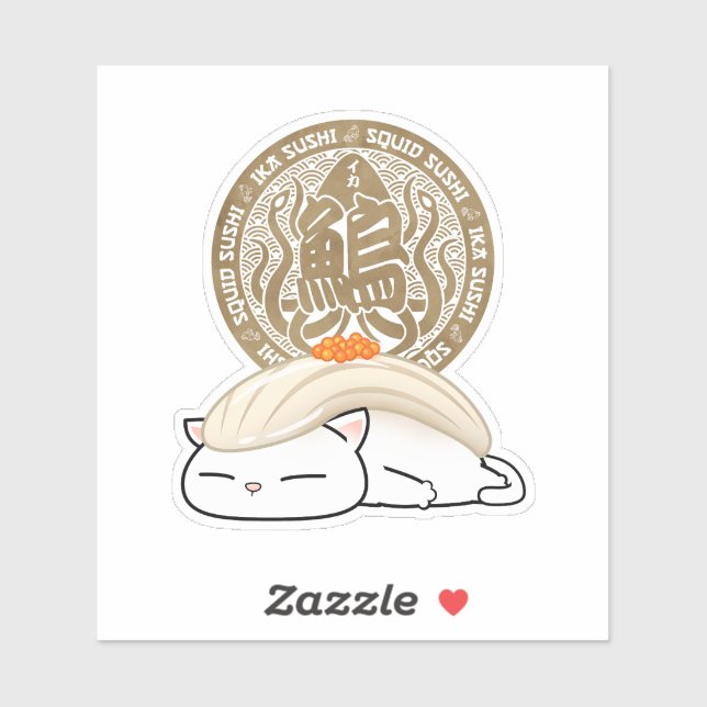 Ika Squid Sushi Cat (Sheet)