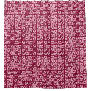 Ikat Aztec Tribal - Burgundy and Pink