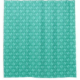 Ikat Aztec Tribal - Turquoise and Aqua