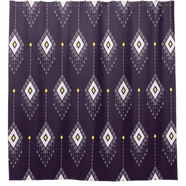 Ikat Chandelier Pattern: Vintage Textile Design (Front)