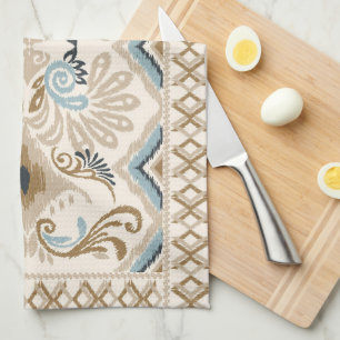 Ikat Chevron Paisley Kitchen Towel