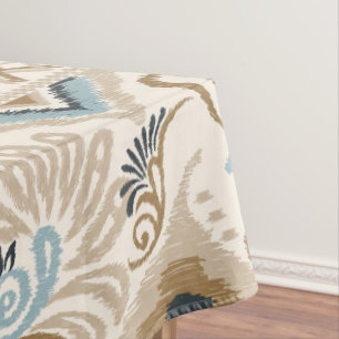Ikat Chevron Paisley  Tablecloth