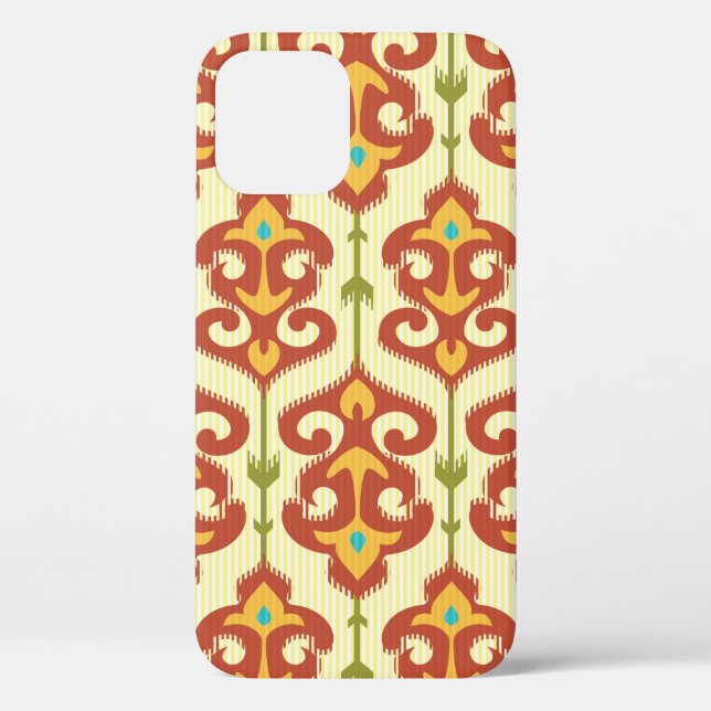 Ikat damask pattern Case-Mate iPhone case (Back)