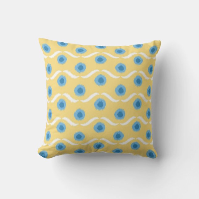 Ikat Design #10 @ Emporio Moffa Throw Pillow (Front)