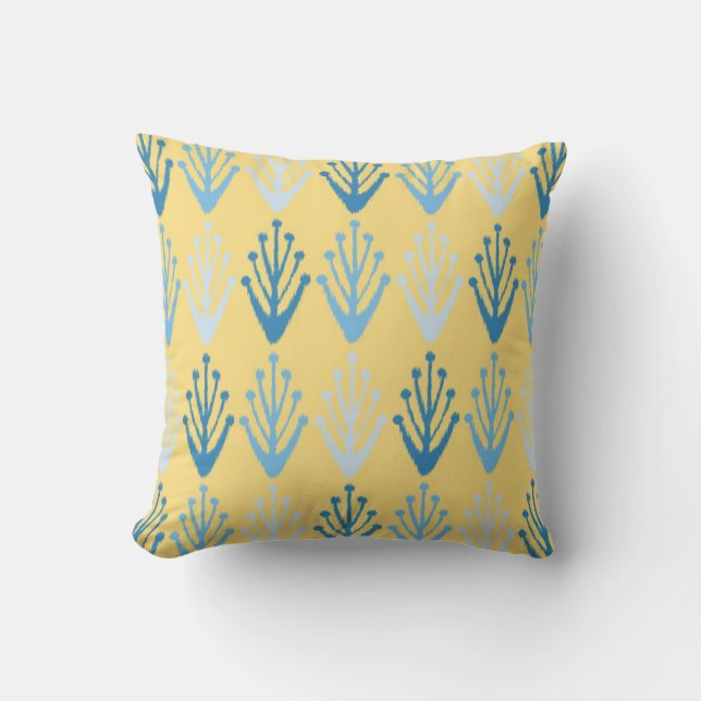 Ikat Design #8 @ Emporio Moffa Throw Pillow (Front)