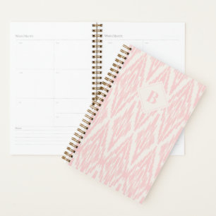 Ikat Diamond Motif en Pastel Pink Monogram
