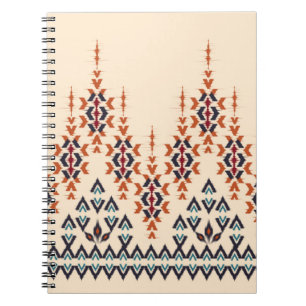Ikat ethnic abstract beautiful art. Ikat seamless Notebook